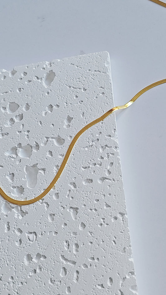 Gold-plated silver necklace