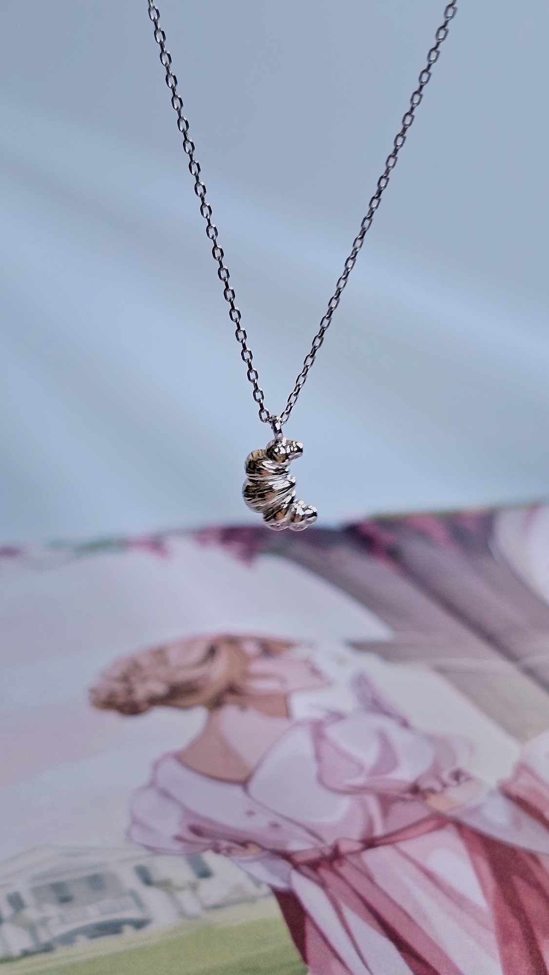 Croissant Silver Necklace